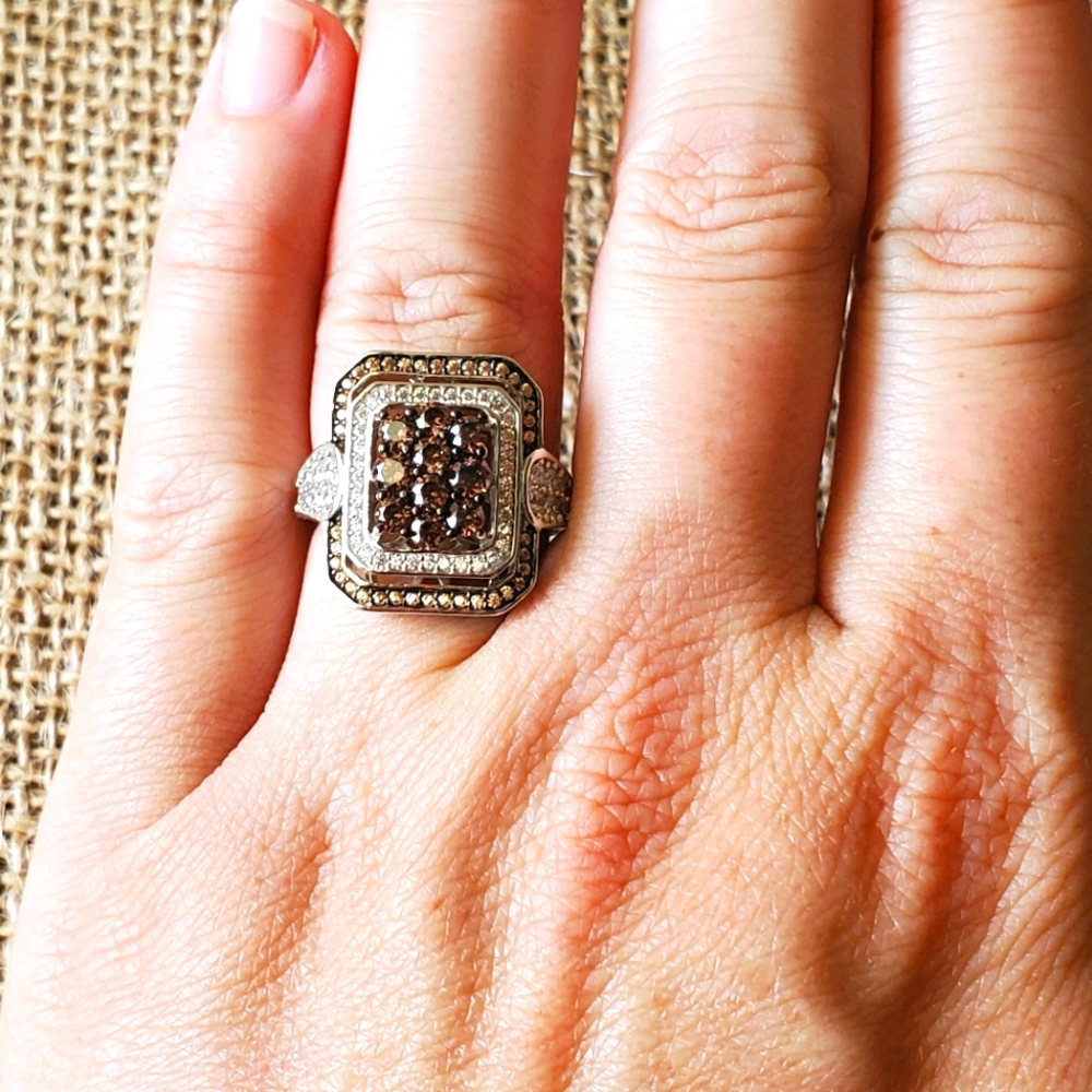 Mocha & Brown CZ Ring